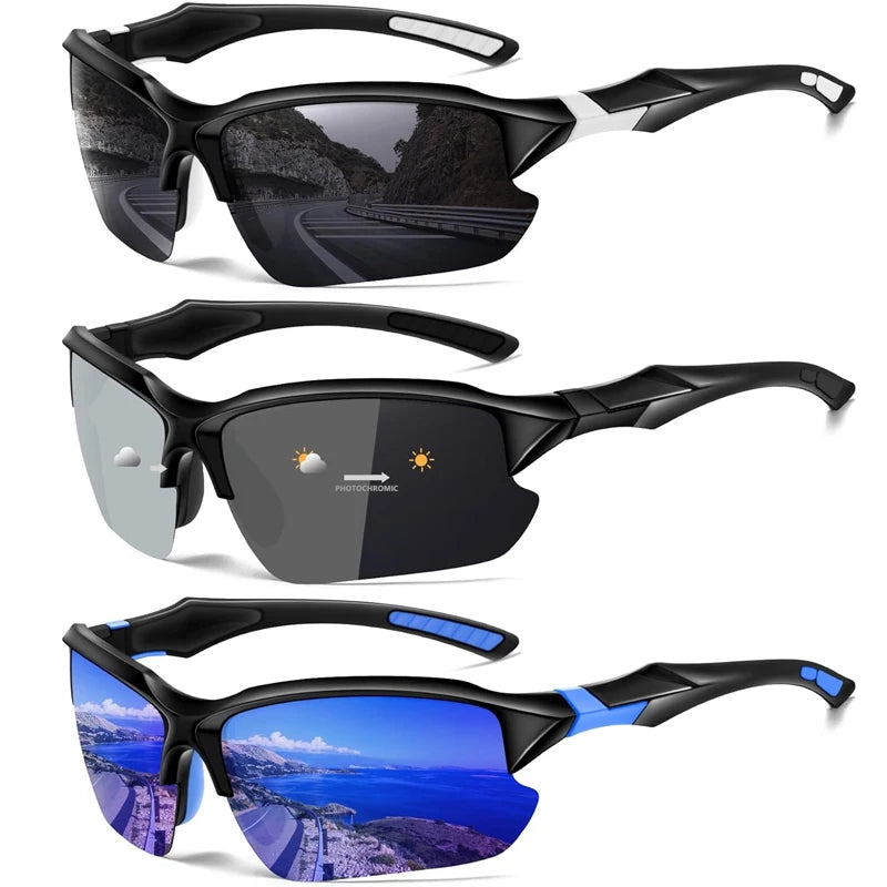 LOR MALE New Polarized Sunglasses For Men Woman Outdoor Lightweight Sports Protection Goggles Fashion Brand Driving Sun Glasses