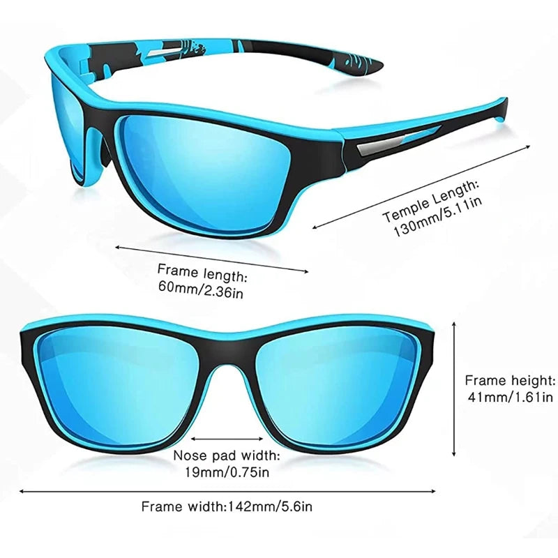 LOR MALE High Definition Polarized Sunglasses for Men Women Outdoor Sport Fishing Sun Glasses UV400 Protection Driving Eyeglasses
