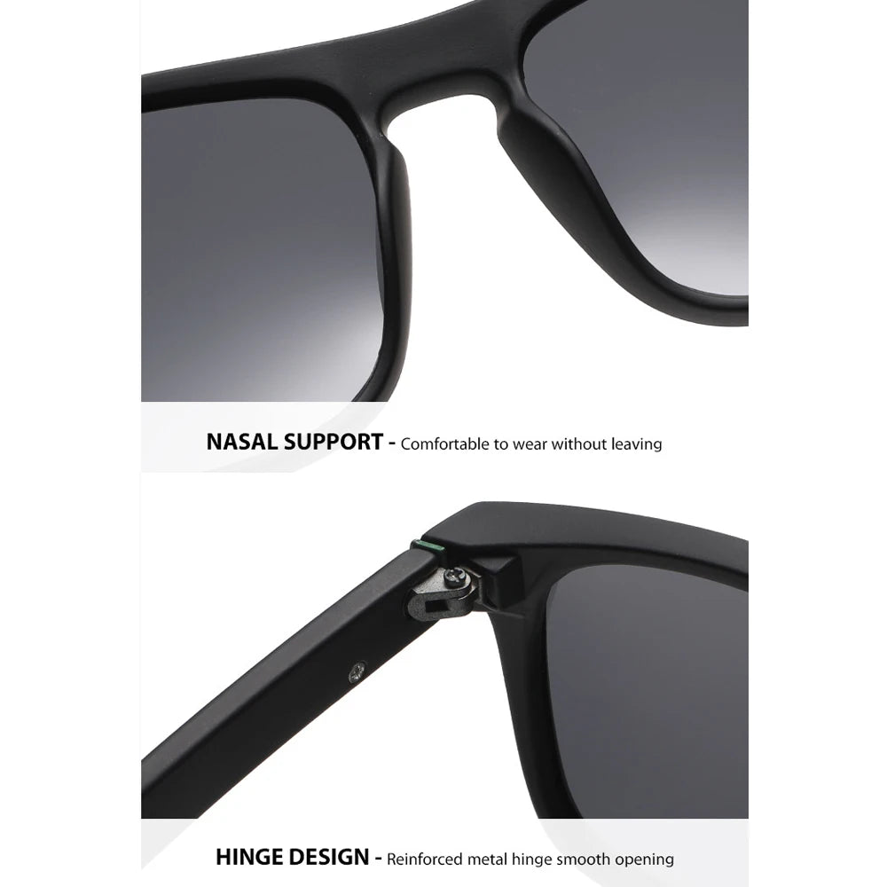LOR MALE Stylish Hiking Polarized Sunglasses Men Women Fashion Fishing Sun Glasses Vintage Anti Glare Driving Sports Shades Goggle