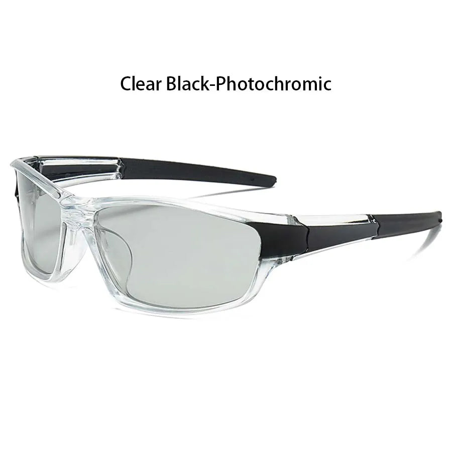 LOR MALE Photochromic Polarized Sports Vintage Sunglasses Men Women Fishing Cycling Dri Ring