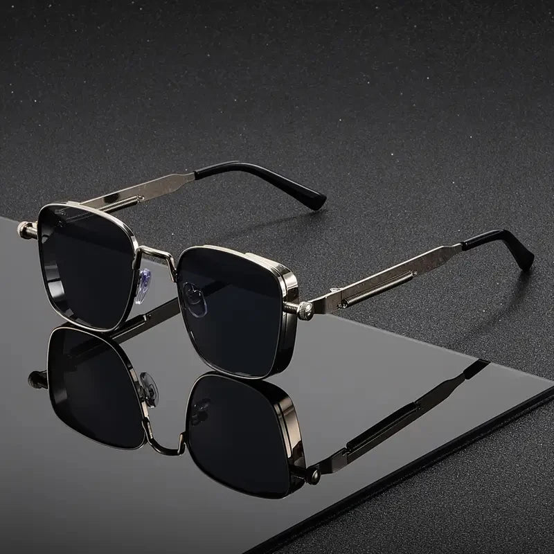 LOR MALE Polarized Sunglasses Men High End Handsome Driving High Quality Metal Punk Fashion Trends Sunglasses
