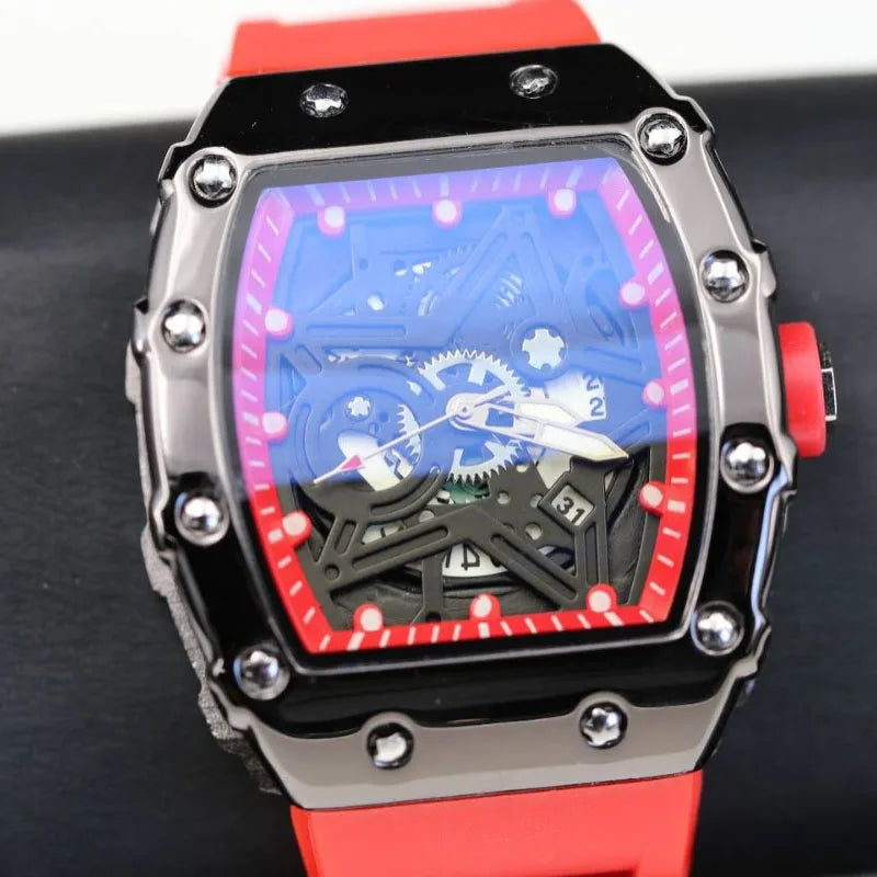 LOR MALE Men Watches Light Luxury Brand Domineering Beauty Trend Pentagram Luminous Win