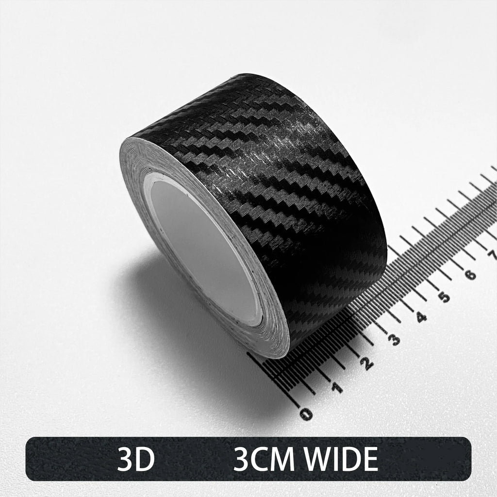 LOR MALE Carbon Fiber Automotive Adhesive Tape Roll Matte Black Protective Car Film Self-Adhesive Film 3D Vinyl Car Film Accessories