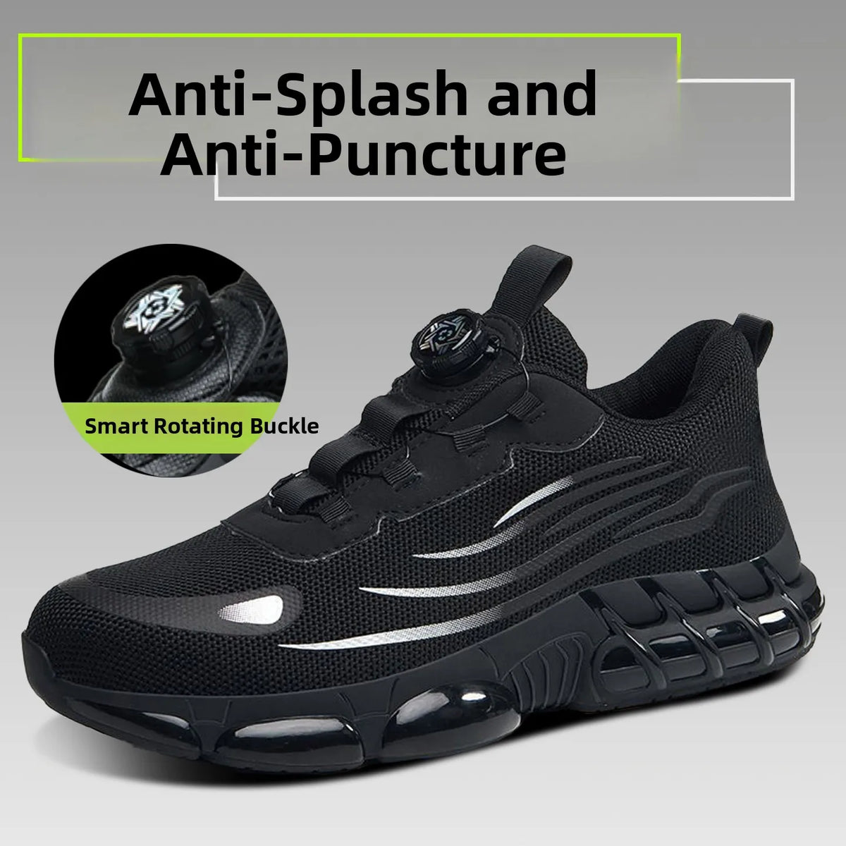 LOR MALE Men's Safety Work Boots Steel Toe Anti-impact Comfortable Soft Bottom Anti-wear Construction Site Shoes  Welding Prot...