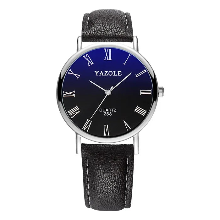LOR MALE Fashion Wrist Watches for Men Top Brand Analog Men's Quartz Watches Leather Band Casual Business Men Watches Relogio Masculino