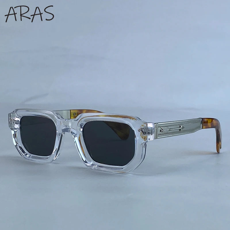 LOR MALE Polarized Square Sunglasses Men 2026 Luxury Brand Vintage Rectangle Sun Glasses Classic Driving Eyewear For Male UV400 Shades