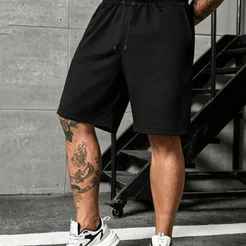 LOR MALE Men's Casual Sports Shorts, Fashionable Street Casual Style, Street Fashionable Loose Shorts, Unisex Summer New Style