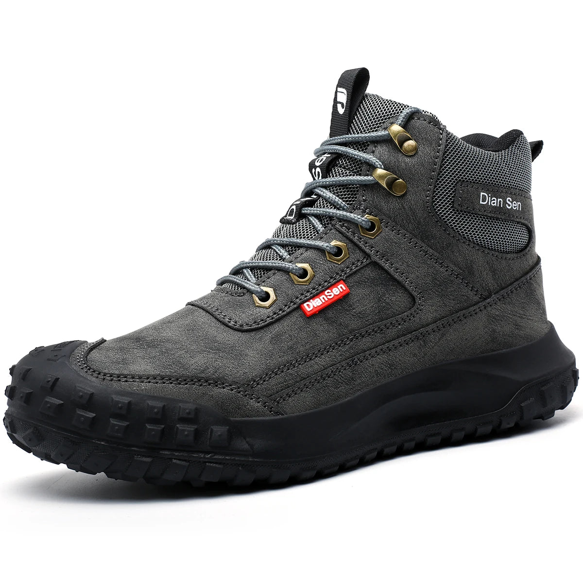 LOR MALE Men's Safety Work Boots Steel Toe Anti-smash Safety Shoes Wear-resisting Anti-Puncture Sole Fashionable Boots Forging Workshop