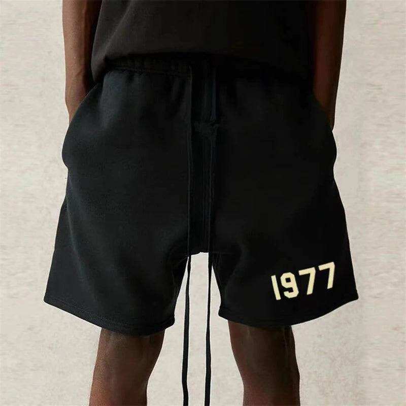 LOR MALE Shorts para hombre Summer 1977 short masculino loose roupas masculinas casual шорты versatile sports clothes for man XXXL