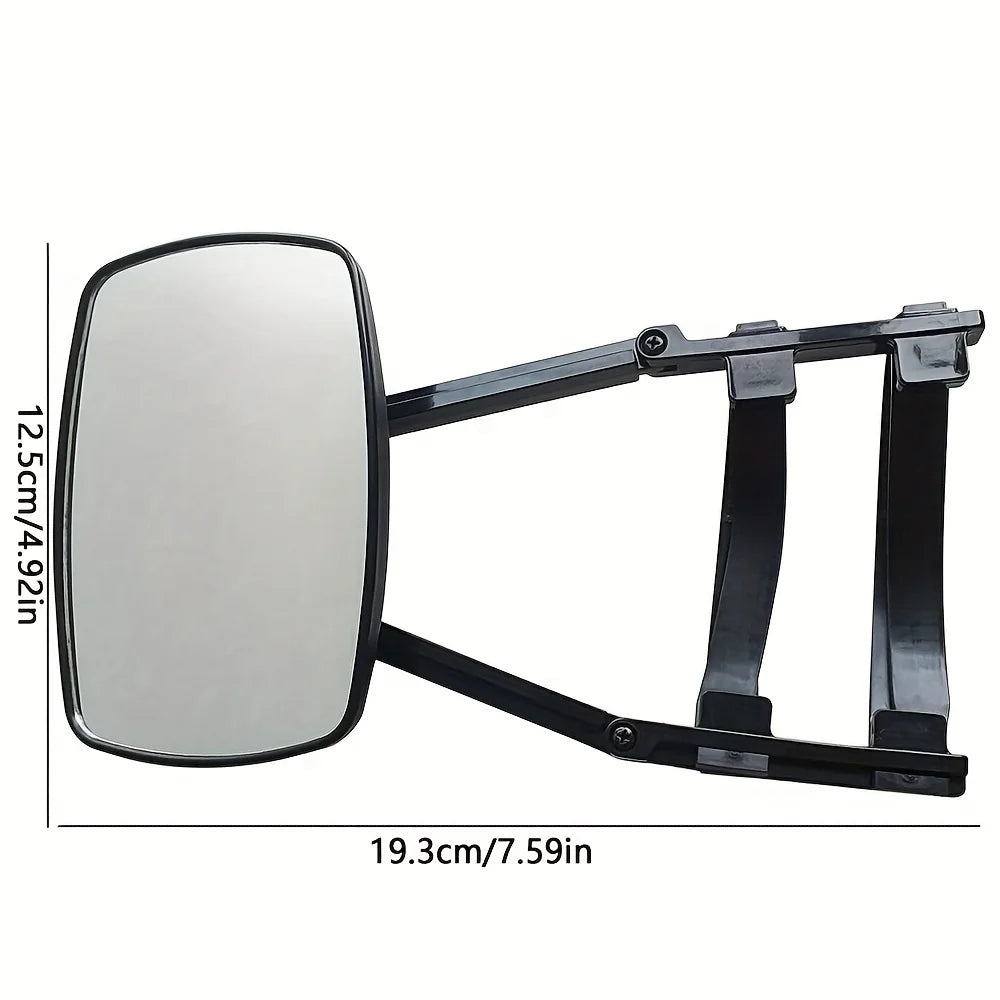 LOR MALE Car Safety Side Mirror Accessories RV Caravan Blind Spot Truck Rear View Adjustable Angle Trailer Towing Clip On