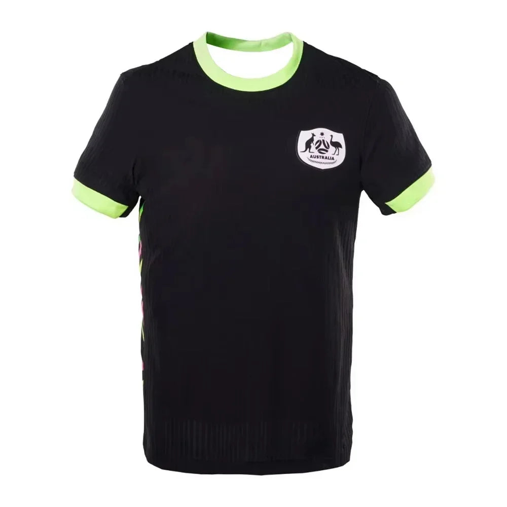 Australia Football Home 3D All Over Print T-Shirt Jersey Training Summer Quick Dry Breathable Outdoor Sports Short Sleeve Tops