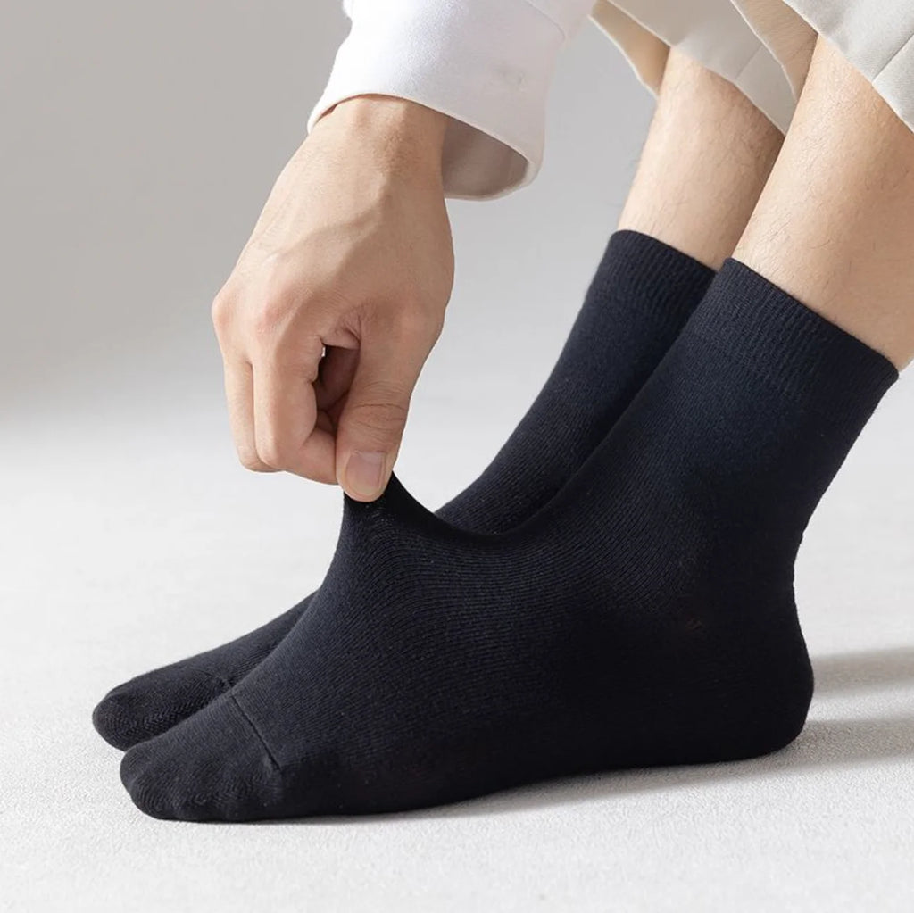 LOR MALE BasIc Mid-Calf Socks - 6 Pares