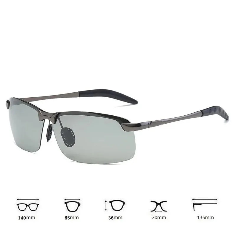 LOR MALE Men Photochromic Polarized Sunglasses Men Glasses For Driving Fishing Outdoor