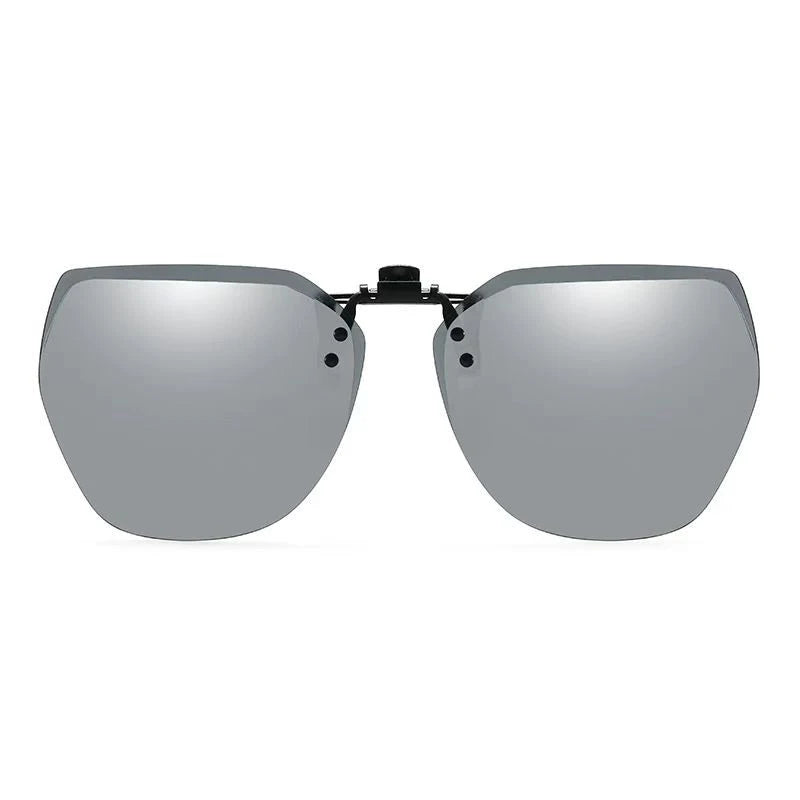 LOR MALE Polarized Clip On Sunglasses Men Women Photochromic Car Driver Goggles Night 2