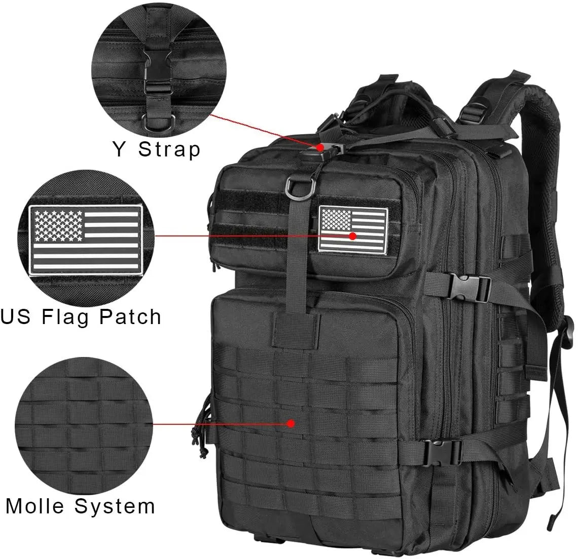 LOR MALE Tactical Outdoor Backpack