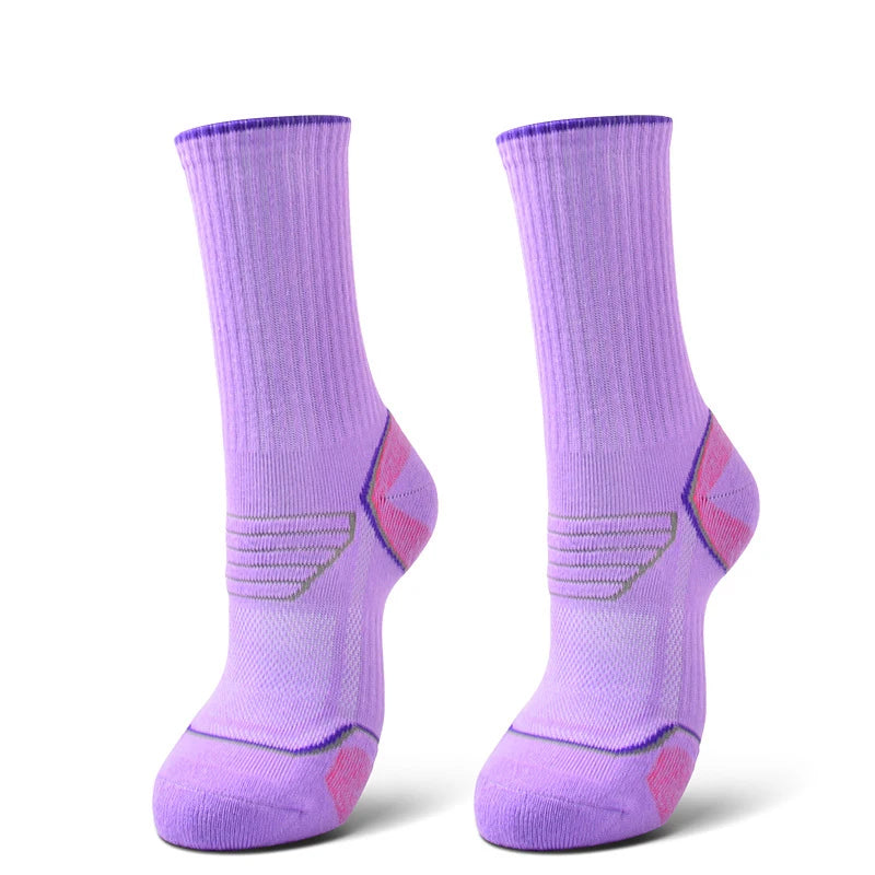LOR MALE Women Socks Sports Breathable Compression Supply Running Riding Cycling Knee h