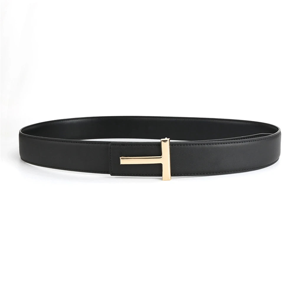 LOR MALE 2025 High Quality 3.8cm Leather Business Men Belt Luxury Brand Designer famous Belts for men Jeans Strap Male Metal Buckle belt
