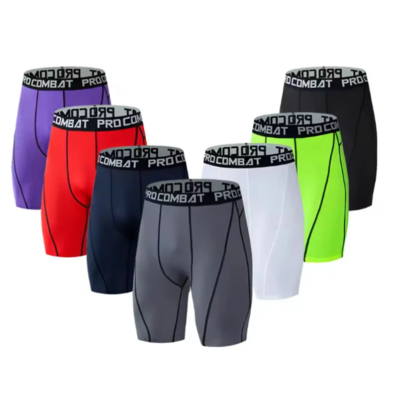 LOR MALE Men Bodybuilding Shorts Fitness Workout Inseam Gym Knickers Male Muscle Alive