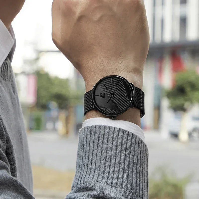 LOR MALE reloj hombre Watches 2023 Minimalist Ultra-thin Watch Simple Men Business Quar