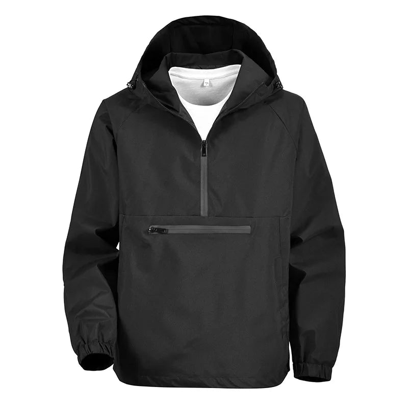 LOR MALE Men's Jacket Spring 2026 New Casual Versatile Fashion Hooded Tooling Jacket Top
