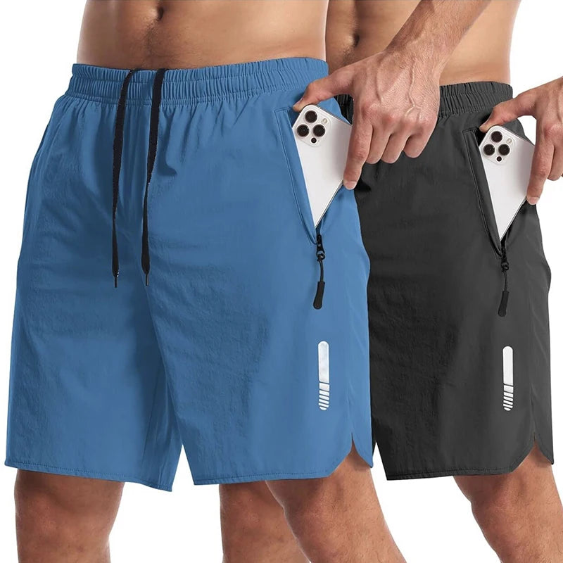 LOR MALE Men's Sport Shorts Sportswear Summer Running Shorts Beach Bottoms Gym Fitness Tracksuit Jogging Training Short Pants Men Shorts