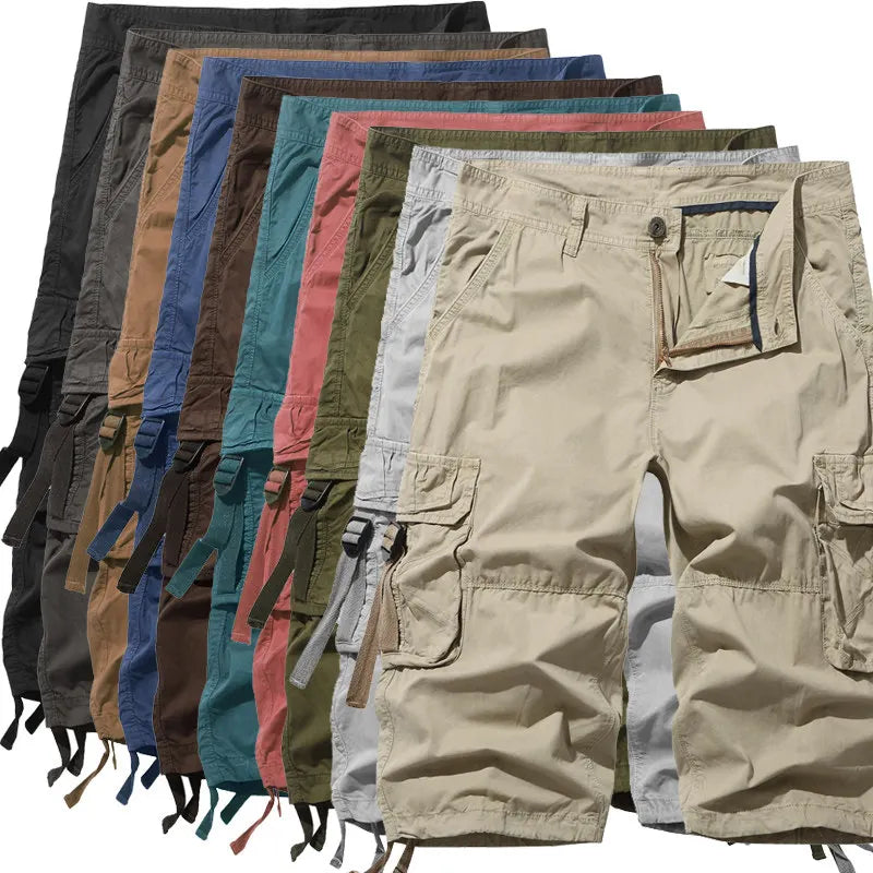 LOR MALE New Men short Summer Outdoor Leisure Comfortable Shorts Men Loose Straight High-Quality Design Shorts Male
