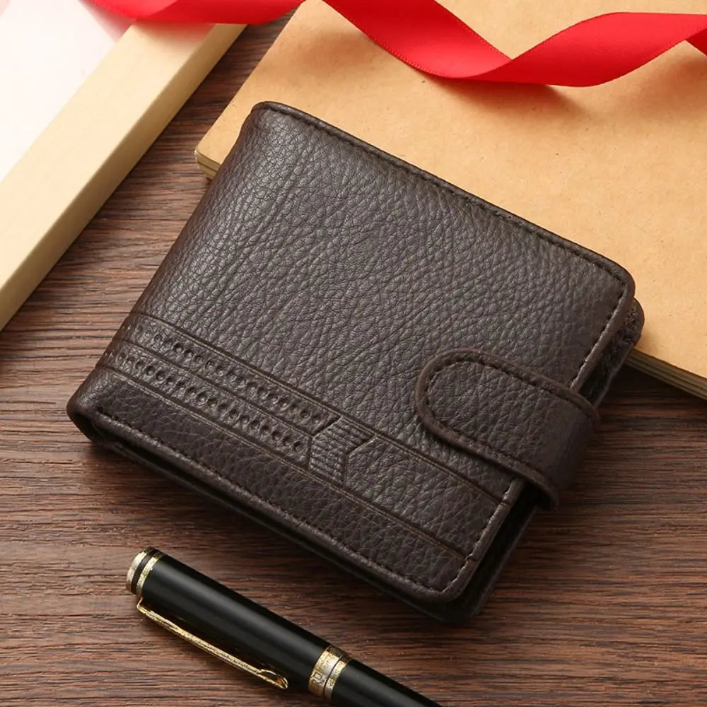 LOR MALE Compact Wallet – Zip Coin & Card Holder