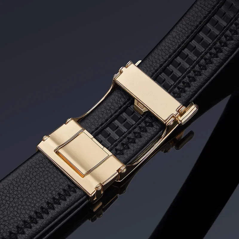 LOR MALE Men's Belt High Quality Genuine Leather Belt Luxury New Designer Belts Men Cowskin Fashion Strap Male Jeans For Man