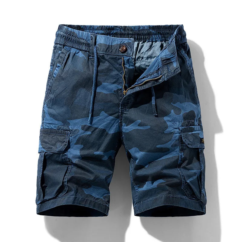 LOR MALE Men Shorts 2023 Plaid Beach Shorts Casual Camo Camouflage Shorts Military