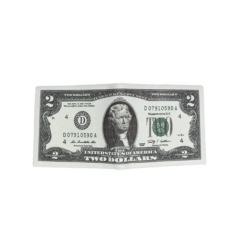 LOR MALE Wallets With US Dollar Pattern Male Pu Leather Wallet With Card