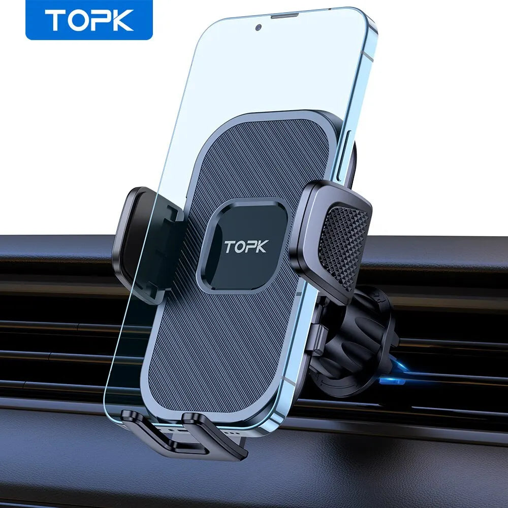 LOR MALE TOPK Car Phone Holder Gravity Stand for iPhone Xiaomi Samsung Car Mobile Support for Dashboard Windshield Air Vent Phone Mount