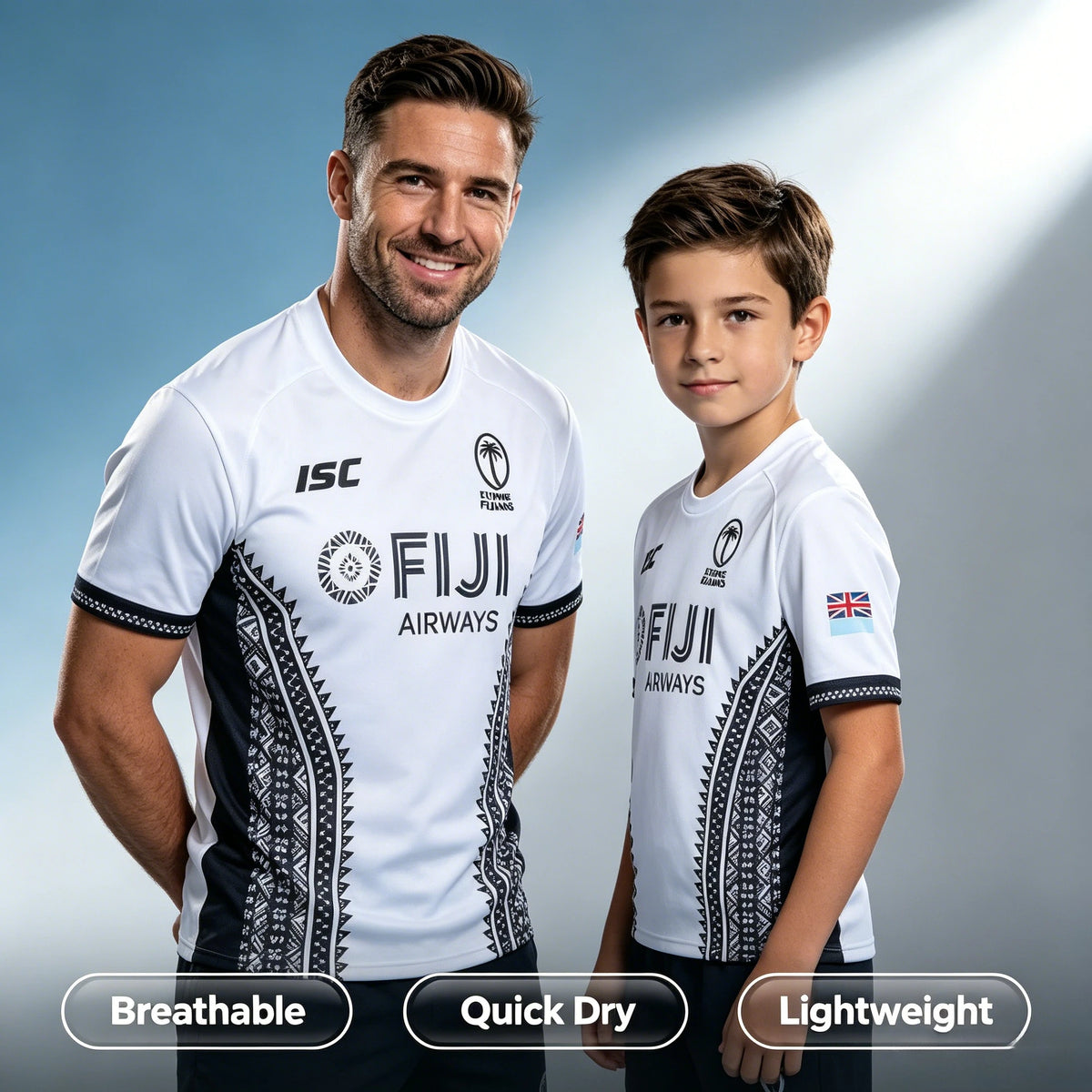Fiji Style Rugby Jerseys 3D Printed with Breathable Quick Drying Patterns Suitable for Families Daily Training and Street Wear
