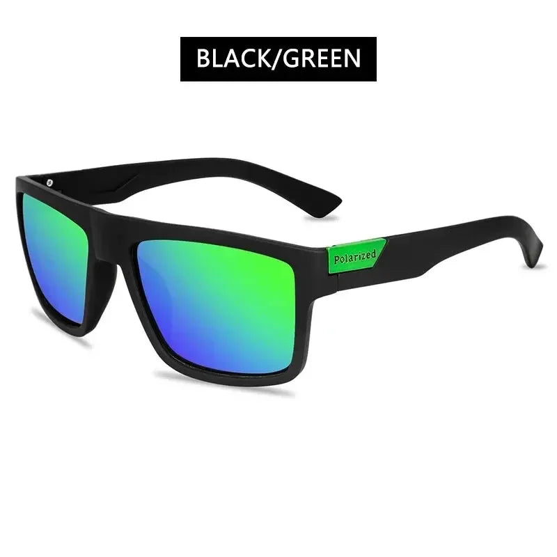 LOR MALE Polarized Square Sunglasses UV400 Black Fashion Shades for Men & Women Ideal for Driving Fishing & Outdoor Sports