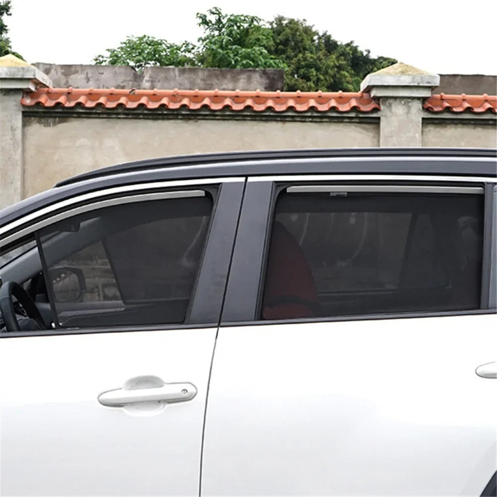 LOR MALE Custom Magnetic Car Window Sunshade For Toyota RAV4 XA50 2018-2023 5th Gen SUV Curtain Mesh Front Windshield Frame Curtain