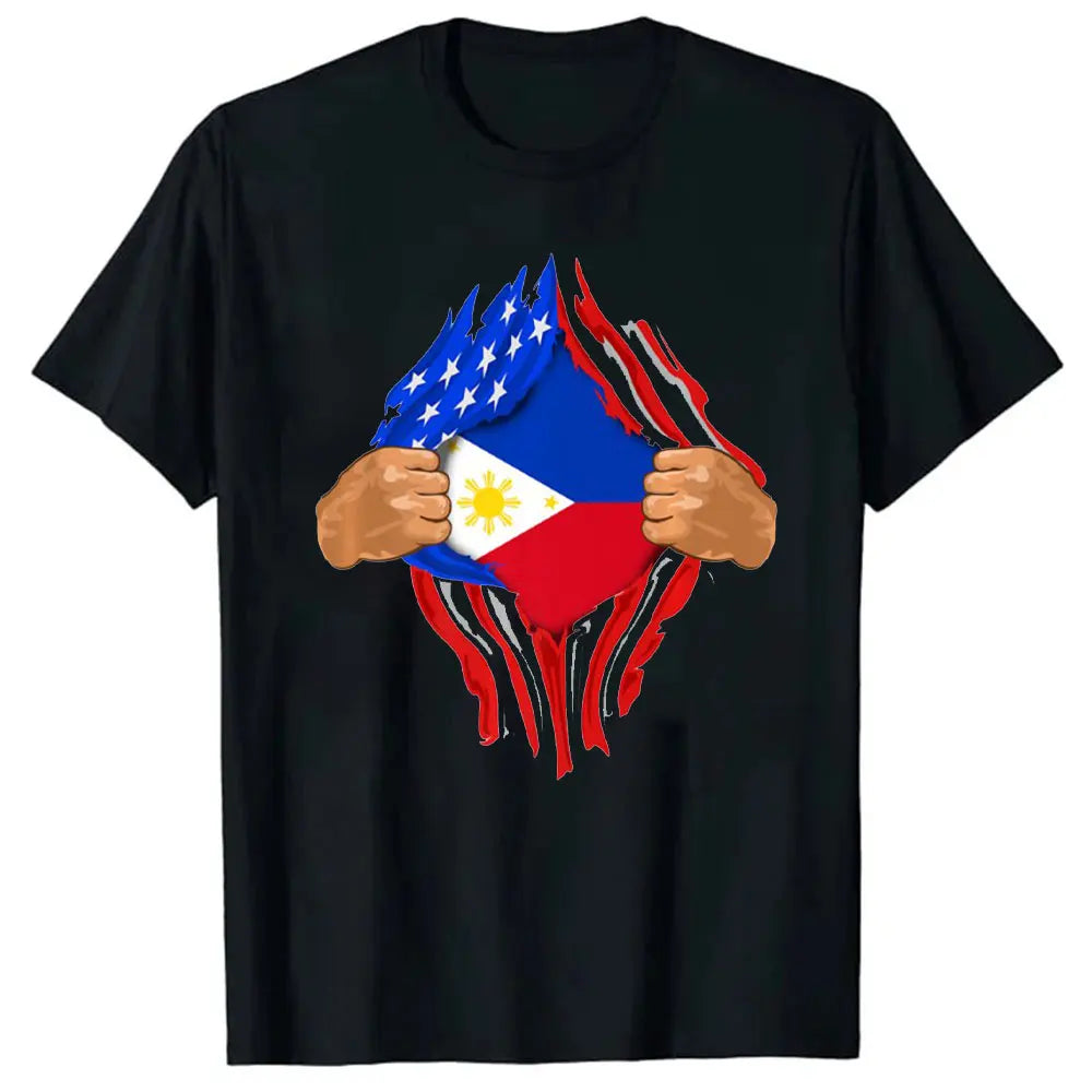 NEW LIMITED Filipino Philippine Flag Premium Great Gift Idea Tee T-Shirt Filipino Philippine Flag Summer Men T Shirt