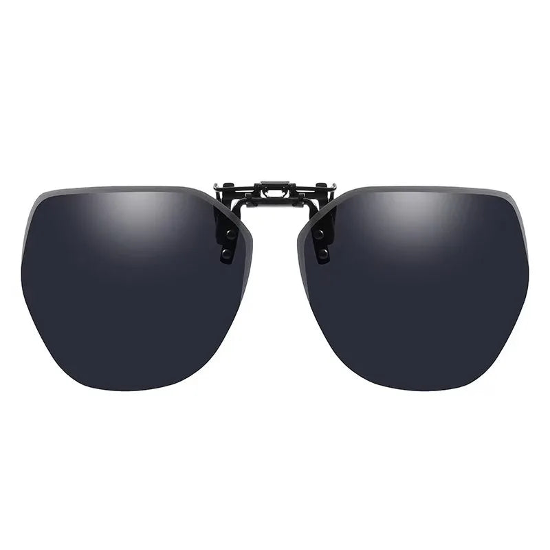 LOR MALE Polarized Clip On Sunglasses Men Women Photochromic Car Driver Goggles Night Vision Glasses Anti Glare Vintage Square Glasses