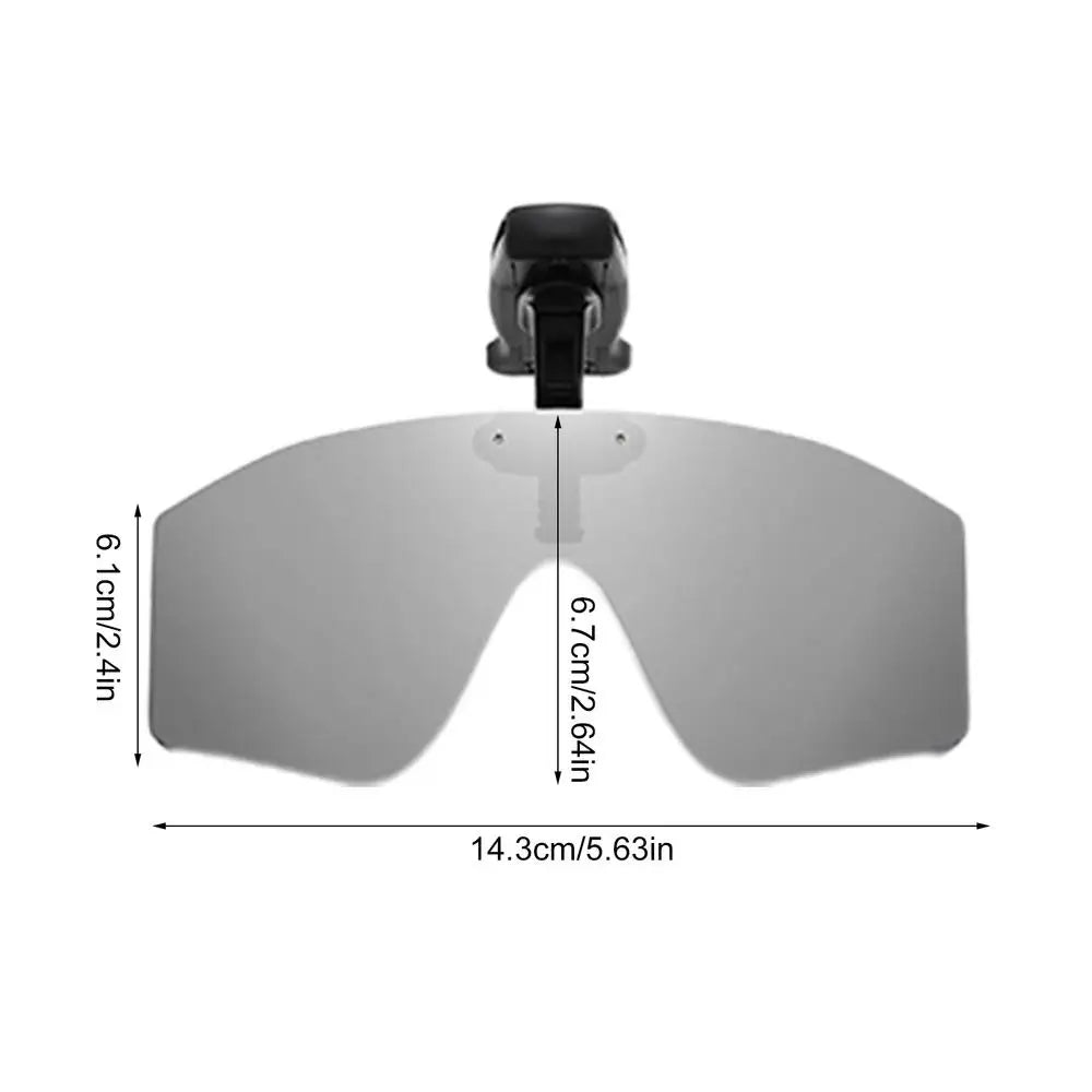 LOR MALE Polarized Clip On Sunglasses Vision Polarized Hat Visors Clips Hat Clip 2