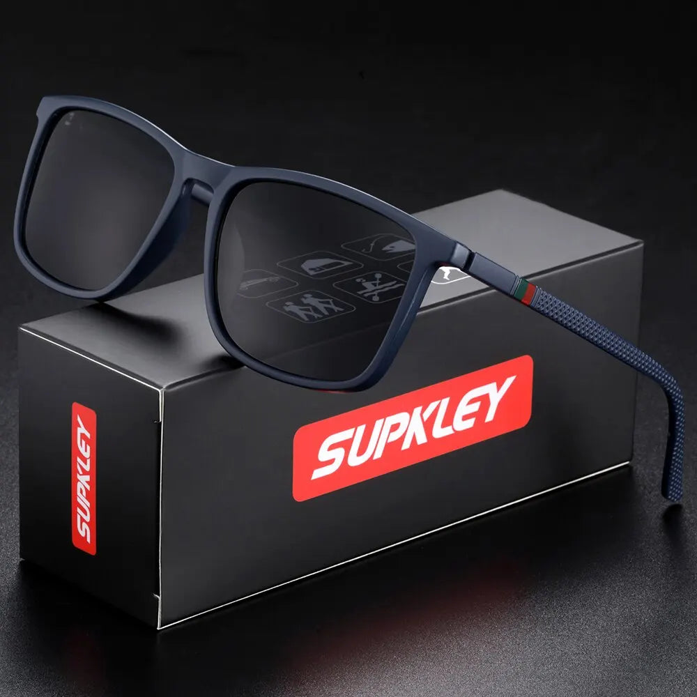 LOR MALE SUPKLEY Sports Sunglasses Polarized Comfortable Wear Square Sun Glasses Male L