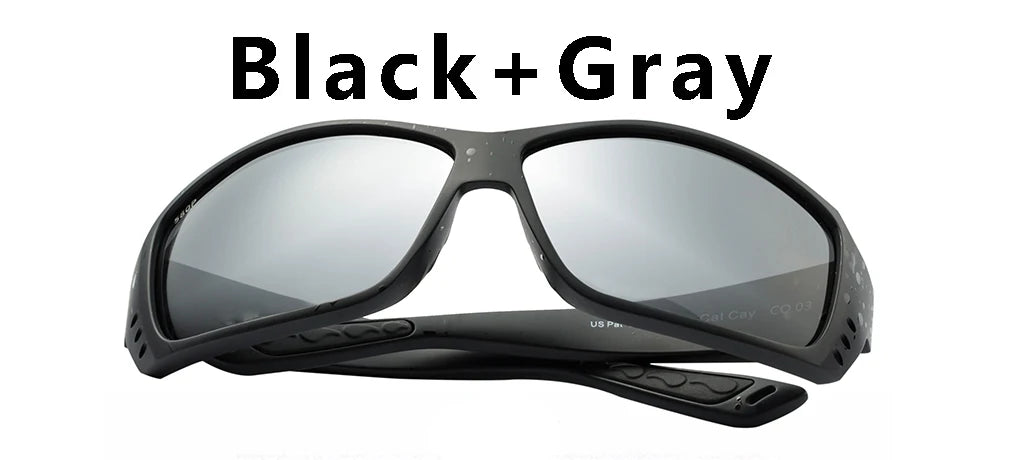 LOR MALE Polarized Sunglasses Men CAT CAY Brand Design Square Driving Sun Glasses 2