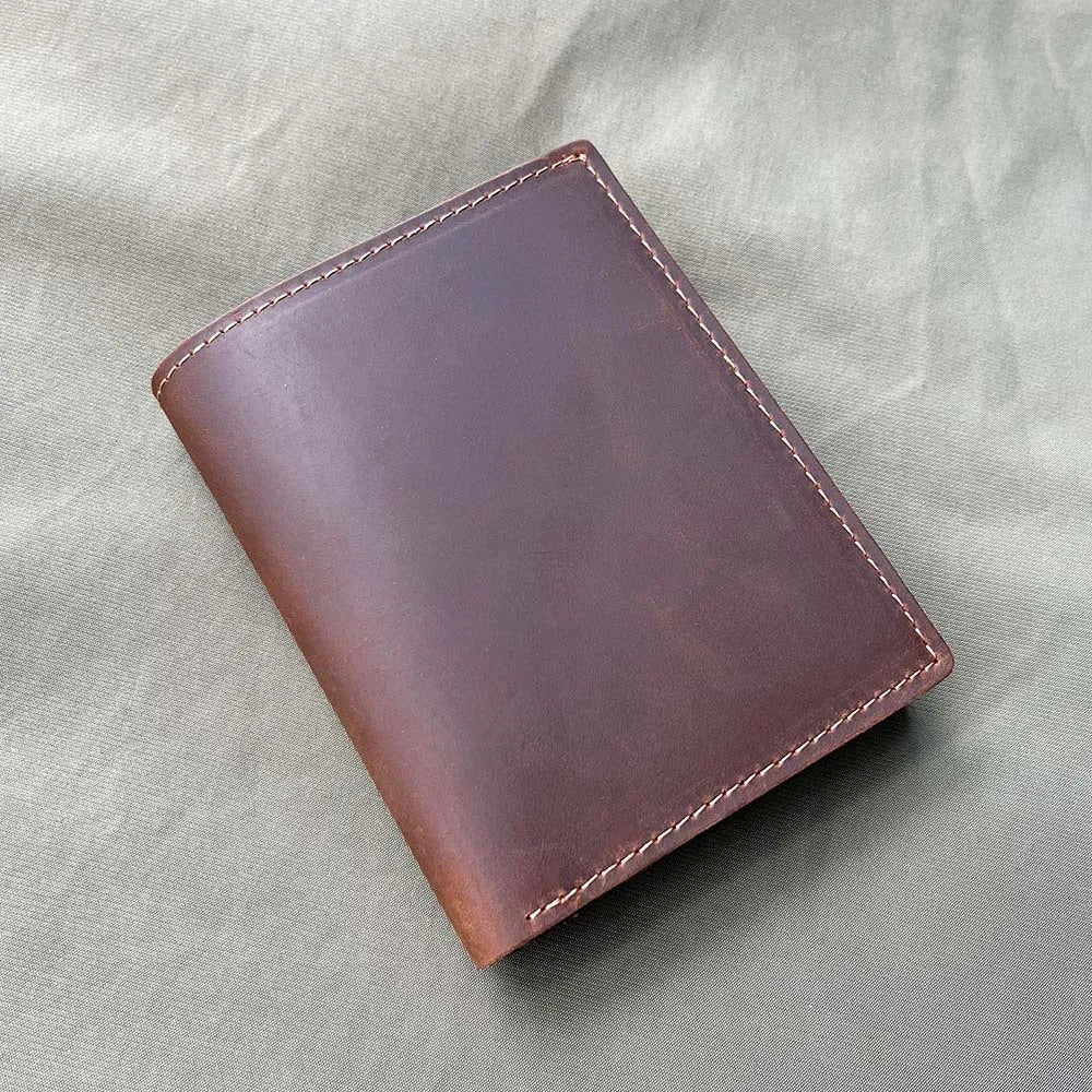 LOR MALE Custom Wallets with Names Leather Wallet Genuine Leather Men Wallets Personali