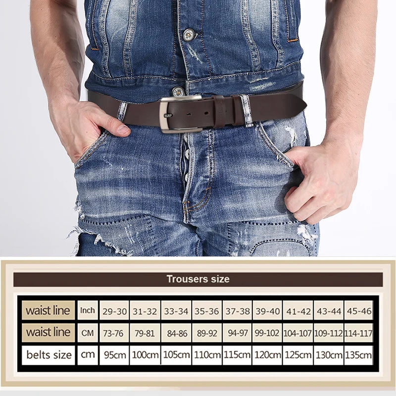 LOR MALE Men High Quality Genuine Leather Belt Luxury Designer Belts Men Cowskin Fashion Strap Male Jeans For Trousers Free Shipping