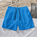 LOR MALE Men's Shorts 2024 Summer Thin New Hot Solid Casual Beach Short Pant Male Running Gym Fitness Breathable Sports Five Point Pants
