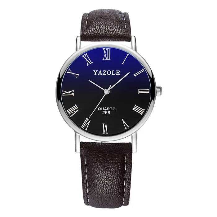LOR MALE Fashion Wrist Watches for Men Top Brand Analog Men's Quartz Watches Leather Band Casual Business Men Watches Relogio Masculino