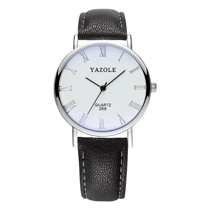 LOR MALE Fashion Wrist Watches for Men Top Brand Analog Men's Quartz Watches Leather Band Casual Business Men Watches Relogio Masculino