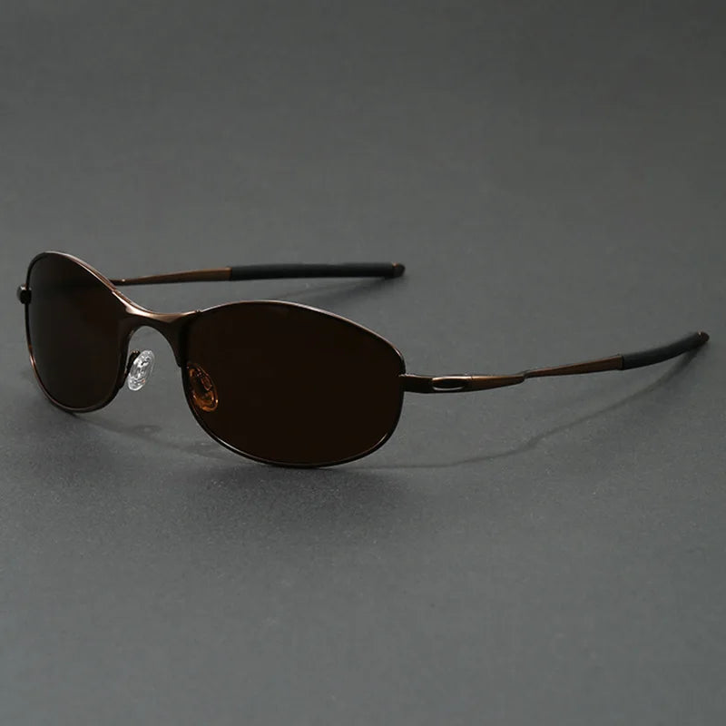 LOR MALE Polarized Sunglasses Men Goggles Women Metal Frame Sunglasses Cycling Retro Fashion Driving Fishing Sun Glasses UV400