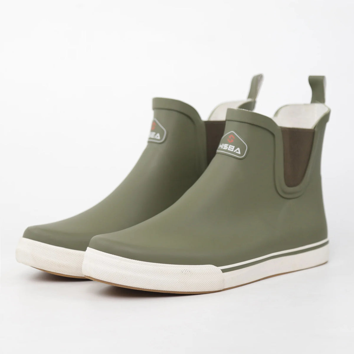 LOR MALE Low-Top Men's Chelsea Boots Waterproof Outdoor Work Rubber Shoes Flat Bottom Short Fishing Boots Deck Boots Rain Boots