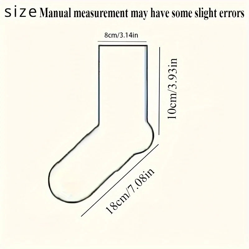 LOR MALE 5 Pairs Men's Comfortable Breathable Crew Socks Soft Warm Elastic Sports Socks for Spring Autumn Winter Daily Casual Wear