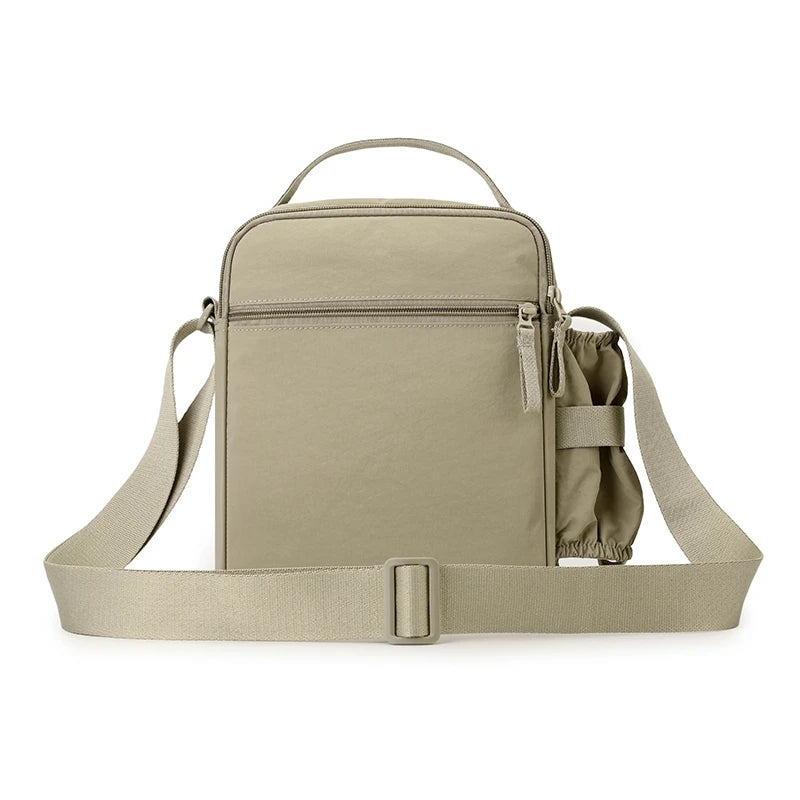 LOR MALE Fashion Casual Men's Bag Handbag High Quality Man Crossbody Bags Travel Bag Stylish Men's Shoulder Bag with Bottle Pocket