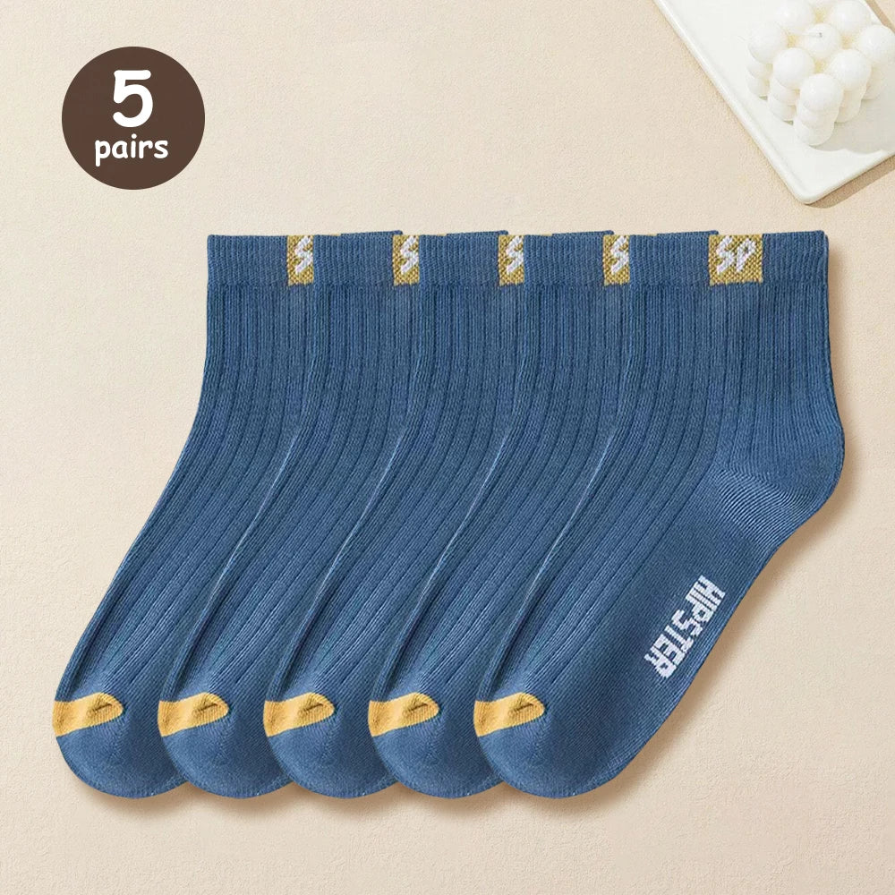 LOR MALE 5/10/15/20 Pairs Men Socks Breathable Cotton Sports Stockings Comfortable Men