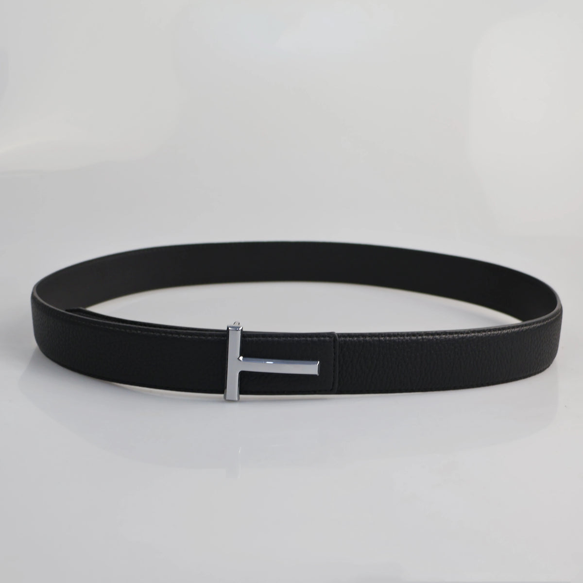 LOR MALE High Quality Designer Belts Men Fashion T Letter Luxury Famous Genuine Leather Belt Jeans Formal Cowskin Black Waist Strap 3.8cm